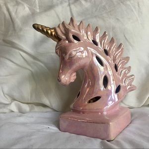 Urban Outfitters Accents Ceramic Unicorn Head Scented Statue